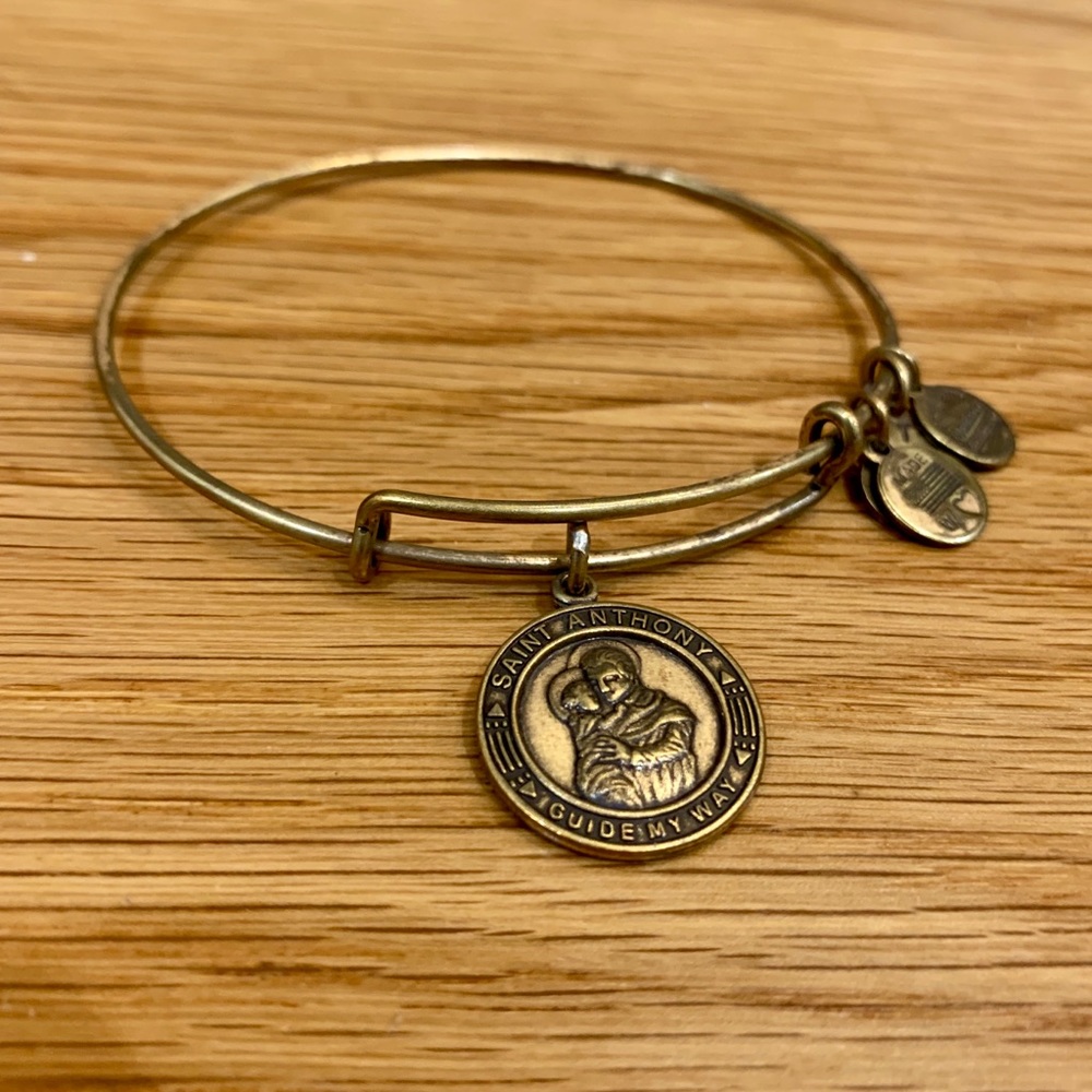 Alex and Ani Saint Anthony Charm Bangle